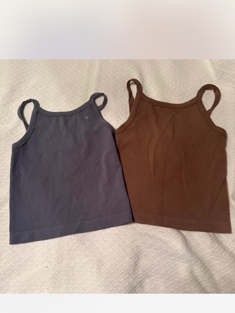 PacSun Contour seamless Tank Top bundle in blue and Brown